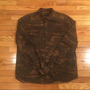 ASOS ARMY FATIGUE MILITARY STYLE SHIRT